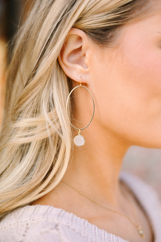 This Is The Time Clear Gem Earrings