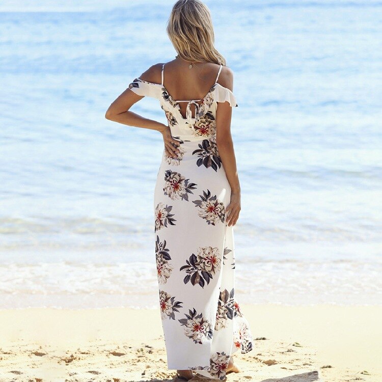 Dresses For Women 2021 AliExpress New Printing Strapless Dress Beach Casual Holiday Irregular Clothing Vestidos HJY2111